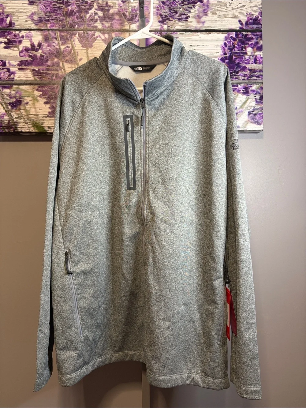The North Face Canyon Flats Men’s Heather Gray Full Zip-Up Jacket NWT